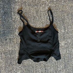 URBAN OUTFITTERS black cropped tank top